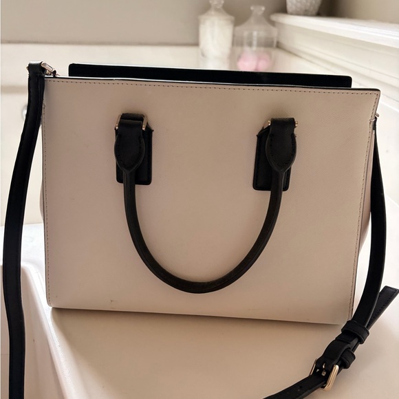 Kate Spade Black and Cream Cameron tote crossbody - Picture 3 of 4
